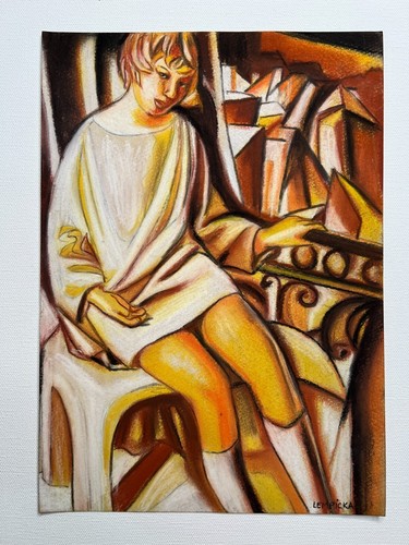 Tamara lempicka drawing - drawing, on