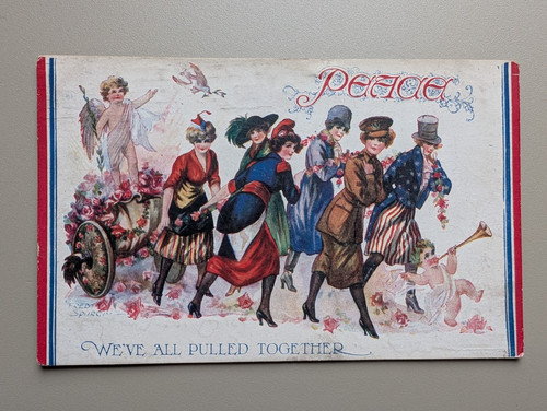 Old postcard artist military - old,