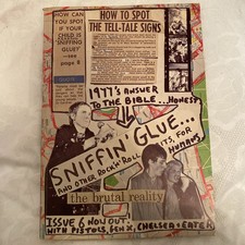 SNIFFIN GLUE ‘THE BIBLE’ SEX PISTOLS CLASH DAMNED PUNK - RARE BOOK