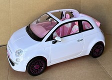 Barbie Car Fiat 500 White &