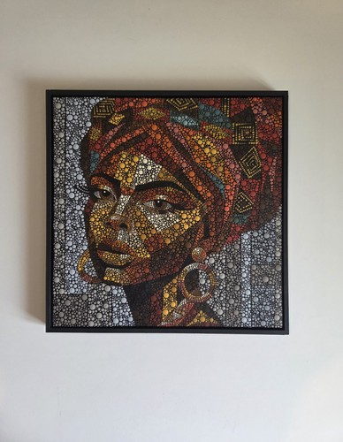 Hand painted african - hand,