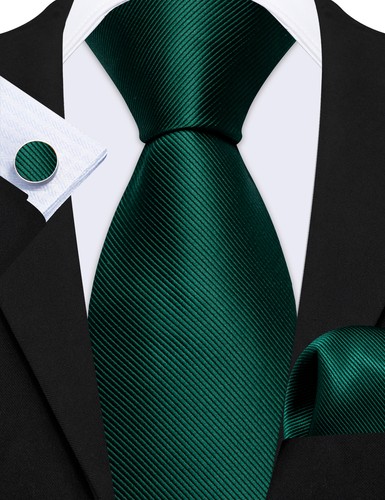 Green solid mens - green, tie