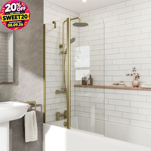Curved folding bath shower - curved,