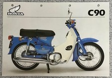 HONDA C90 Lightweight Motorcycle Sales Specification Leaflet c1983