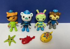 Octonauts FIGURE & SEA CREATURE BUNDLE - Tweak, Shellington, Starfish, Pufferfis