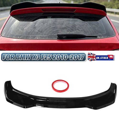 Gloss black rear roof - black, spoiler
