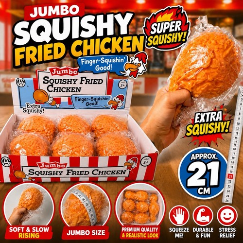 Jumbo squishy fried chicken - fried,