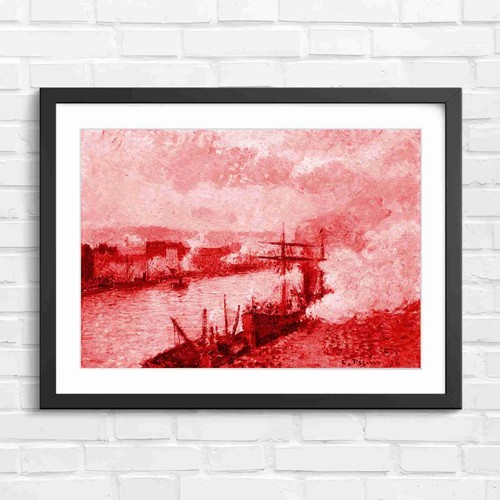 Impressionist harbor scene - impressionist,