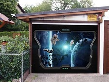 3D Astronaut N323 Garage Door