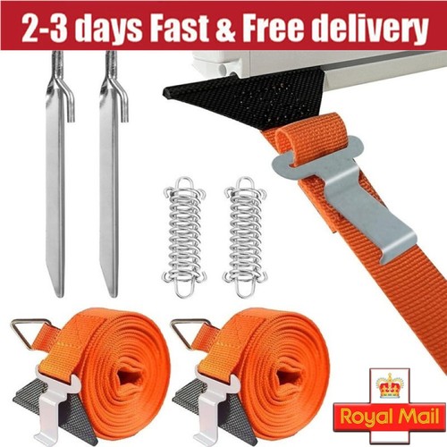 Awning storm band straps - awning, tie