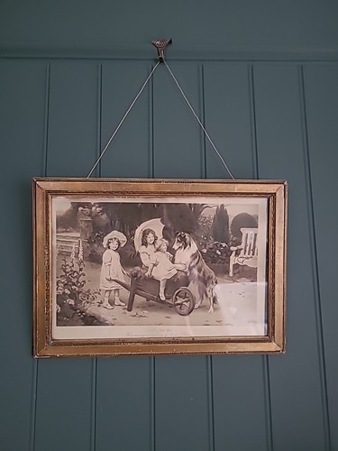 Vintage framed art print - art,