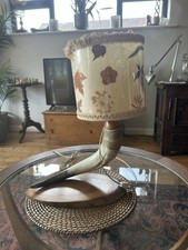 Horn Lamp Vintage Table Lights Original Horn And Shade 1950’s