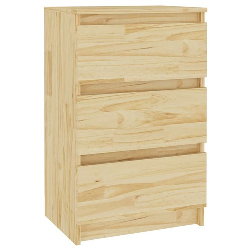Solid pine wood bedside - pine,