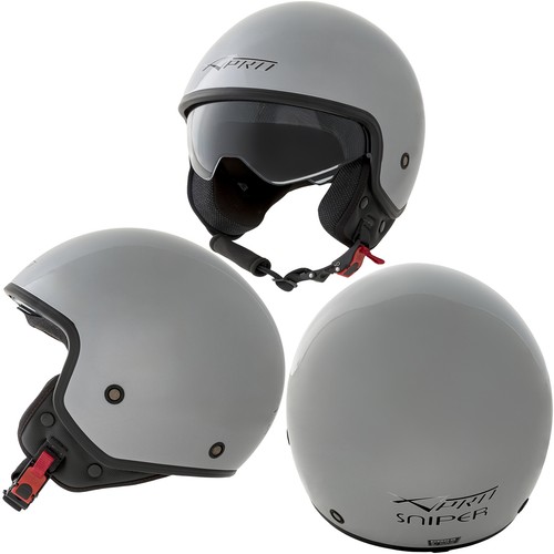 Open face jet helmet moped - open,