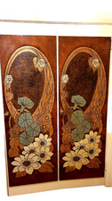 UNIQUE art deco custom designed and  handmade door panels or room dividers 