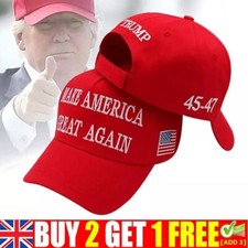 President Donald Trump 45-47 2024 Make America Great Again MAGA Red Hat Cap