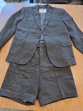 Boys Vintage Blazer Jackets And Shorts Set Size 5-6 Years Beau Brummel Achilles 