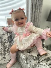 DREAM 0-5 YEARS baby girls  Spanish frilly long sleeved top frilly bum pants