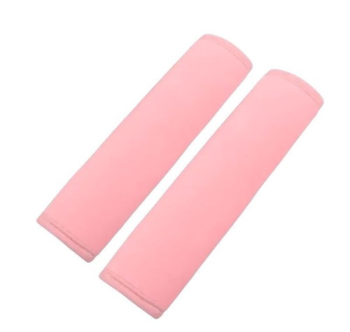 Pink seat belt covers soft - 2x,