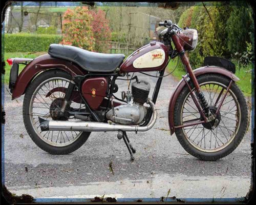 Bsa bantam photo print - 02,