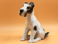 Sitzendorf Porcelain Germany antique Lakeland Terrier dog figurine. Height 6.25"