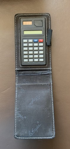 Faux leather wallet calculator - leather,