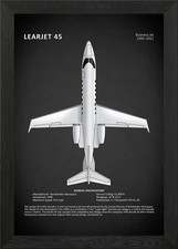 Learjet 45 Framed Wall Art