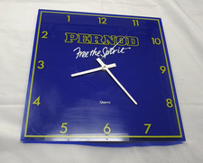 Vintage Pernod Free the Spirit Backwards Advertising Clock
