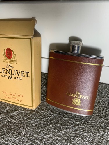 Pewter glenlivet flask 6oz - pewter,