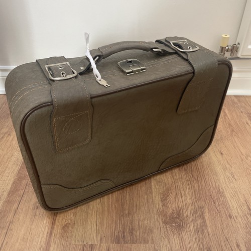 Vintage faux leather green - faux,