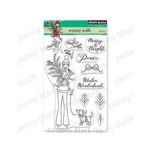 Penny black clear stamps - black,