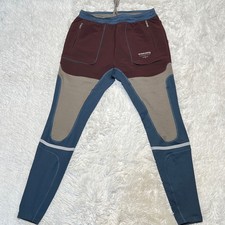 Nike Gyakusou running tights mens size medium uk in burgundy blue