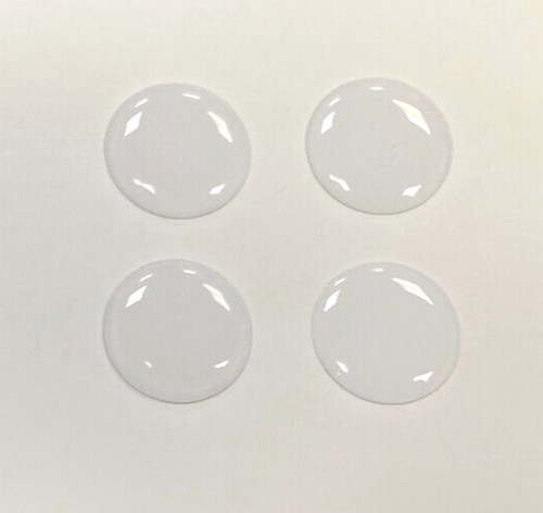 15mm diameter white round - white,