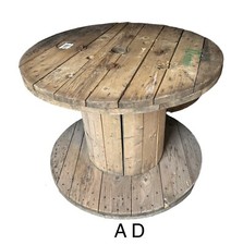 BIG Solid Wood Empty Cable Drum 67Hx90W cm Ideal Coffee Garden Table Weddin Prop