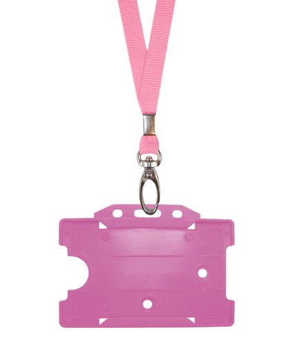 Pink neck strap cord - neck,