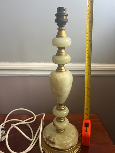 Vintage onyx table lam brass - vintage, lam,