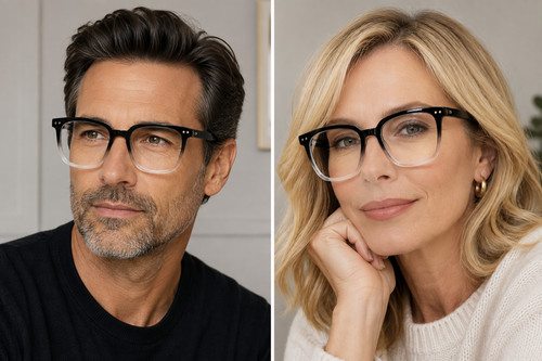 Oversized black square - oversized, glasses