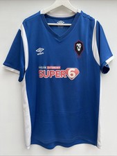Salford City 2018/19 Third Football Shirt Umbro Blue Short Sleeve Mens XL