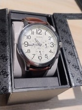 GUESS Men's Chronograph Watch  W10562G1 Brown Strap Boxed