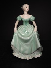 Coalport Ladies of Fashion Henrietta Figure Light Green Dress