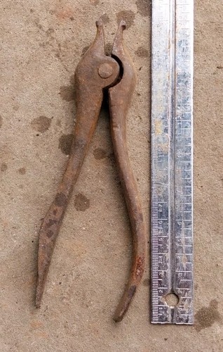 Antique unusual pliers grips - antique,