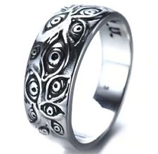 Demon slayer O metal ring Tsugikuni Michikatus blade eyes jewlery manga anime