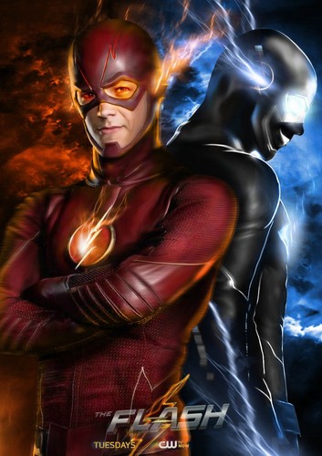 61677 the flash and arrow - flash, wall