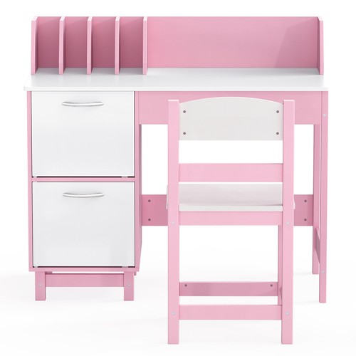 Kids wooden study desk chair - wooden,