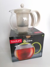 Bodum - Assam Glass Tea Press - Pot Infuser 1L White Lid/handle