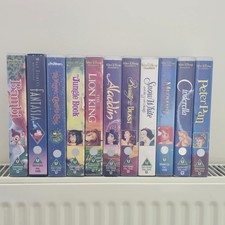 Walt Disney VHS Bundle, Bambi, Lion King, Cinderella, Peter Pan & Moree X11 VHS