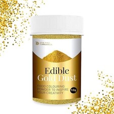 Edible Gold Dust for Cakes 10g - Gold Luster Dust Edible Glitter Shimmer for Ca