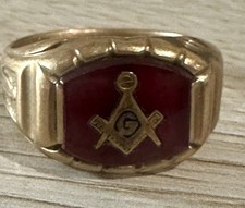 Vintage 10k Solid Gold Red