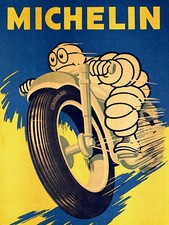 Michelin, Retro metal Aluminium Sign vintage / Man Cave / Garage
