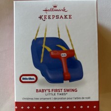 Hallmark Keepsake Little Tikes Baby's First Swing Christmas Tree Ornament 2015